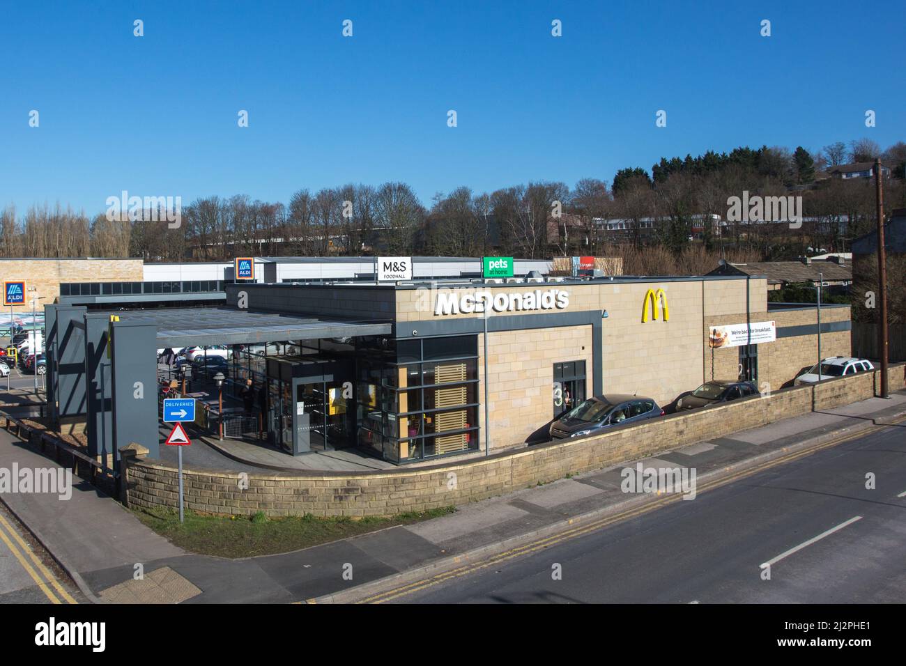 Gallagher Retail Park, Huddersfield Foto Stock Gallagher Retail Park, Huddersfield Foto Stock