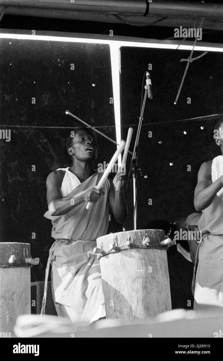 Artisti che si esibiscono al festival WOMAD di Rivermead a Reading, Berkshire, 18th luglio 1992. Foto Stock