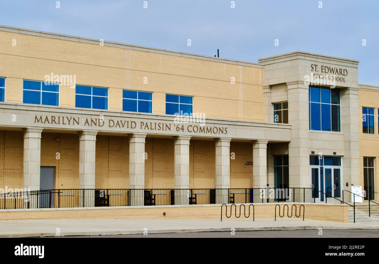 Scuola superiore St Edward a Lakewood, Ohio Foto Stock