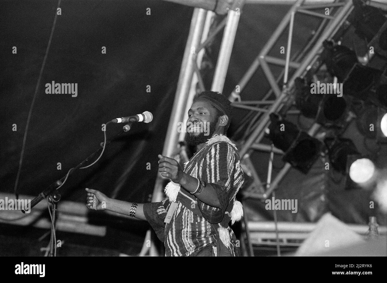 Artisti che si esibiscono al festival WOMAD di Rivermead a¿ading, Berkshire, 17th luglio 1992. Foto Stock