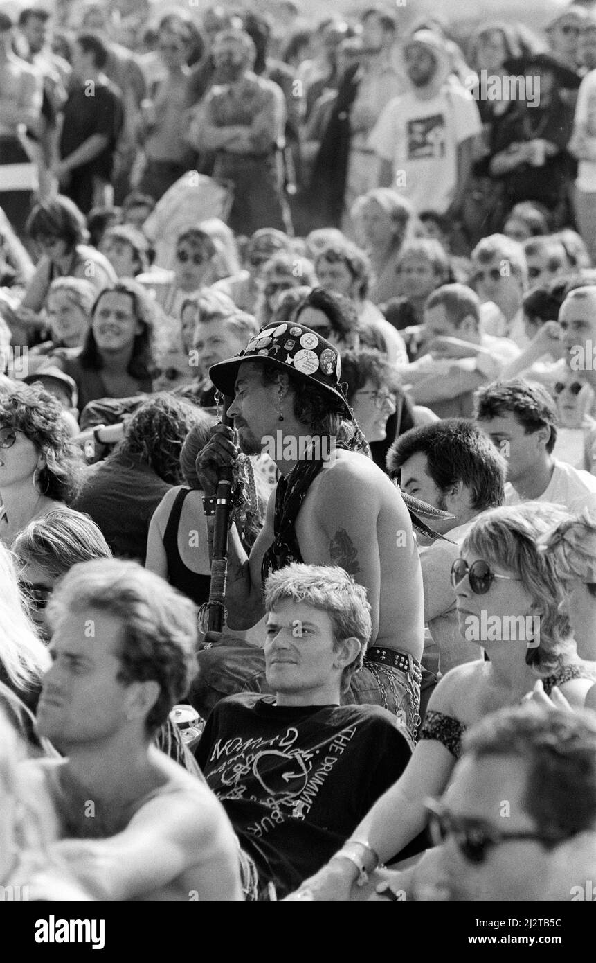 Artisti che si esibiscono al festival WOMAD di Rivermead a Reading, Berkshire, 18th luglio 1992. Foto Stock