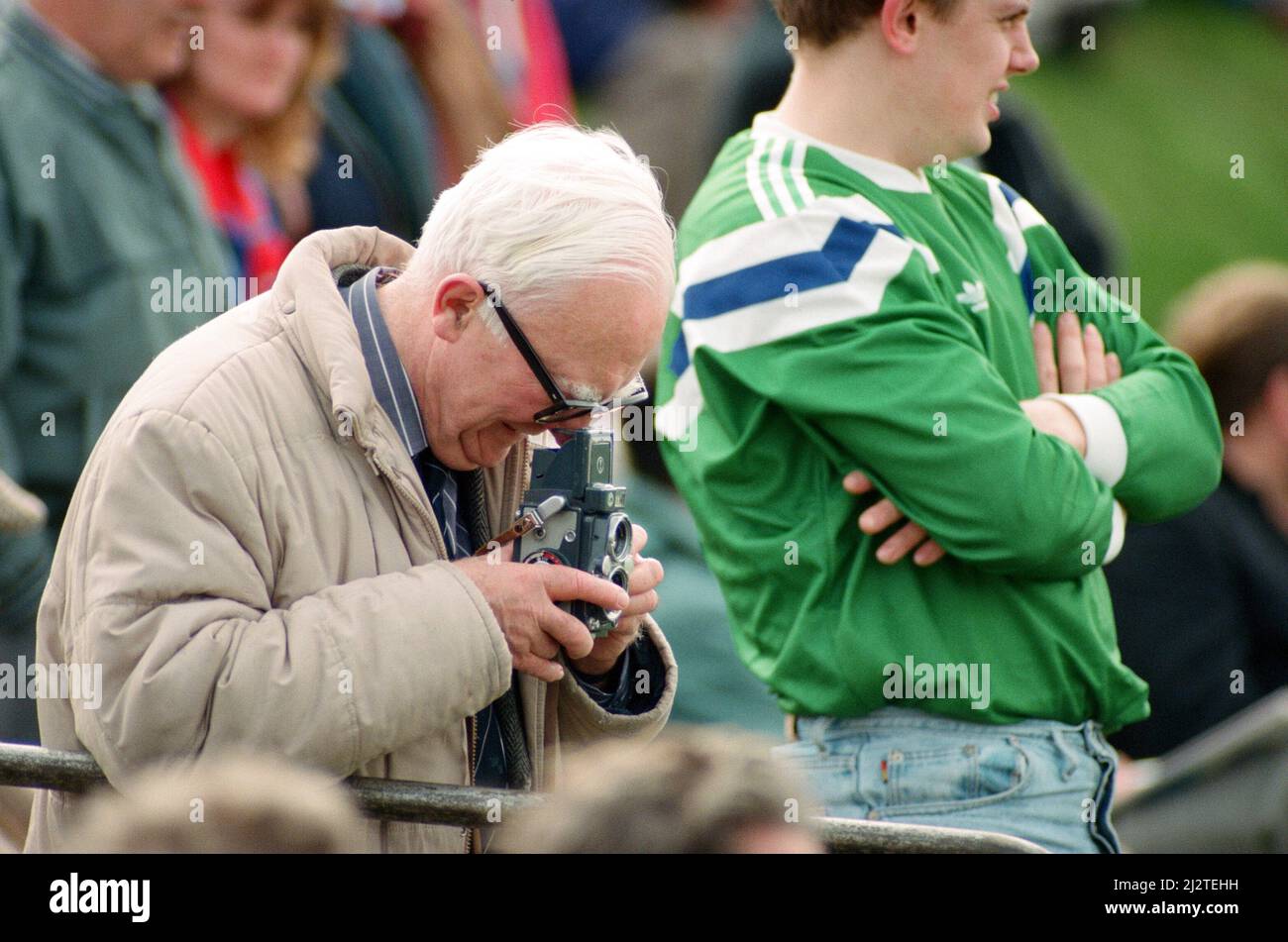 Durham contro Lancashire, sfida di cricket di prima classe. 19th aprile 1992. Foto Stock