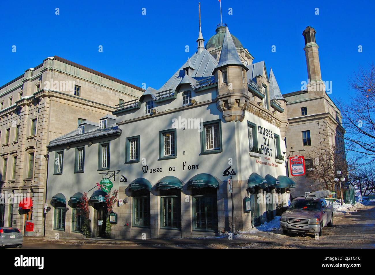 Museo di Fort (Musee du Fort) al 10 Rue Sainte Anne Street nella città vecchia di Quebec, Canada. Il quartiere storico di Quebec City è patrimonio dell'umanità dell'UNESCO Foto Stock
