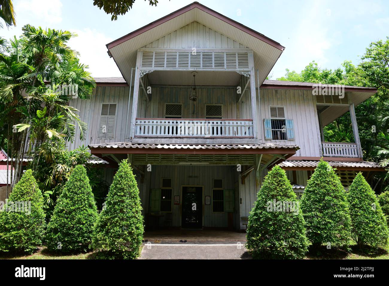 TRANG, THAILANDIA - 23 marzo 2022 : Phraya Ratsadanupradit Mahison Phakdi attrazioni Museo a Kantang, questo sito storico è stata la casa della forma Foto Stock