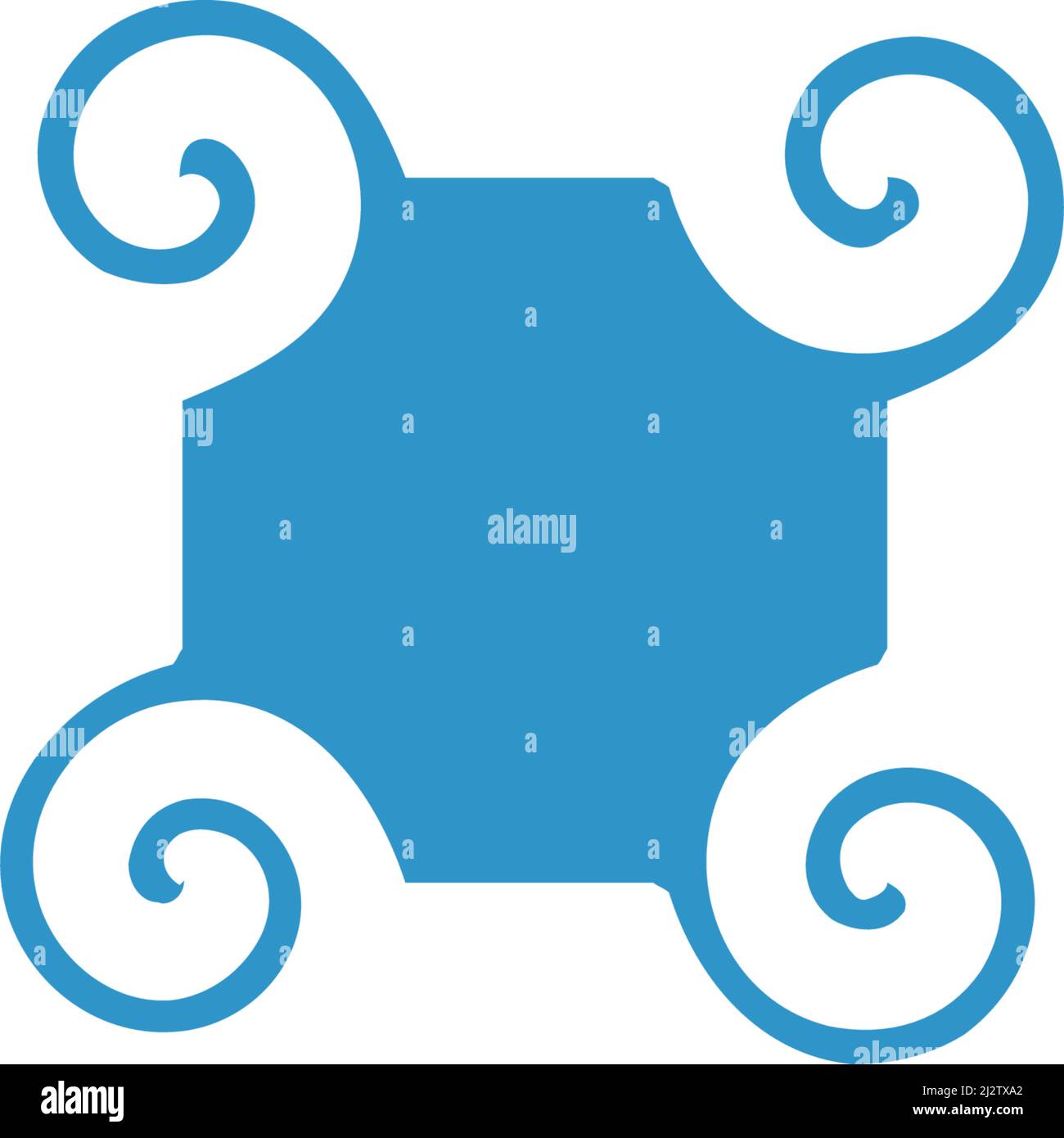 Modello vettoriale di illustrazione del logo Wind Illustrazione Vettoriale
