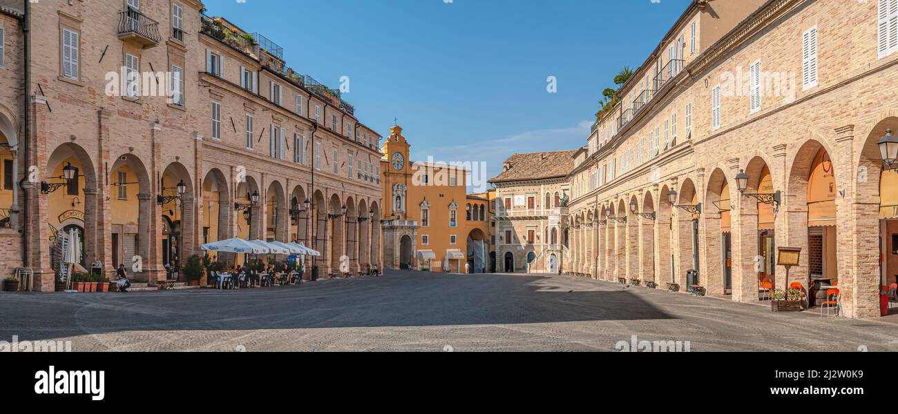 Centro storico di fermo, Marche, Italia Foto Stock