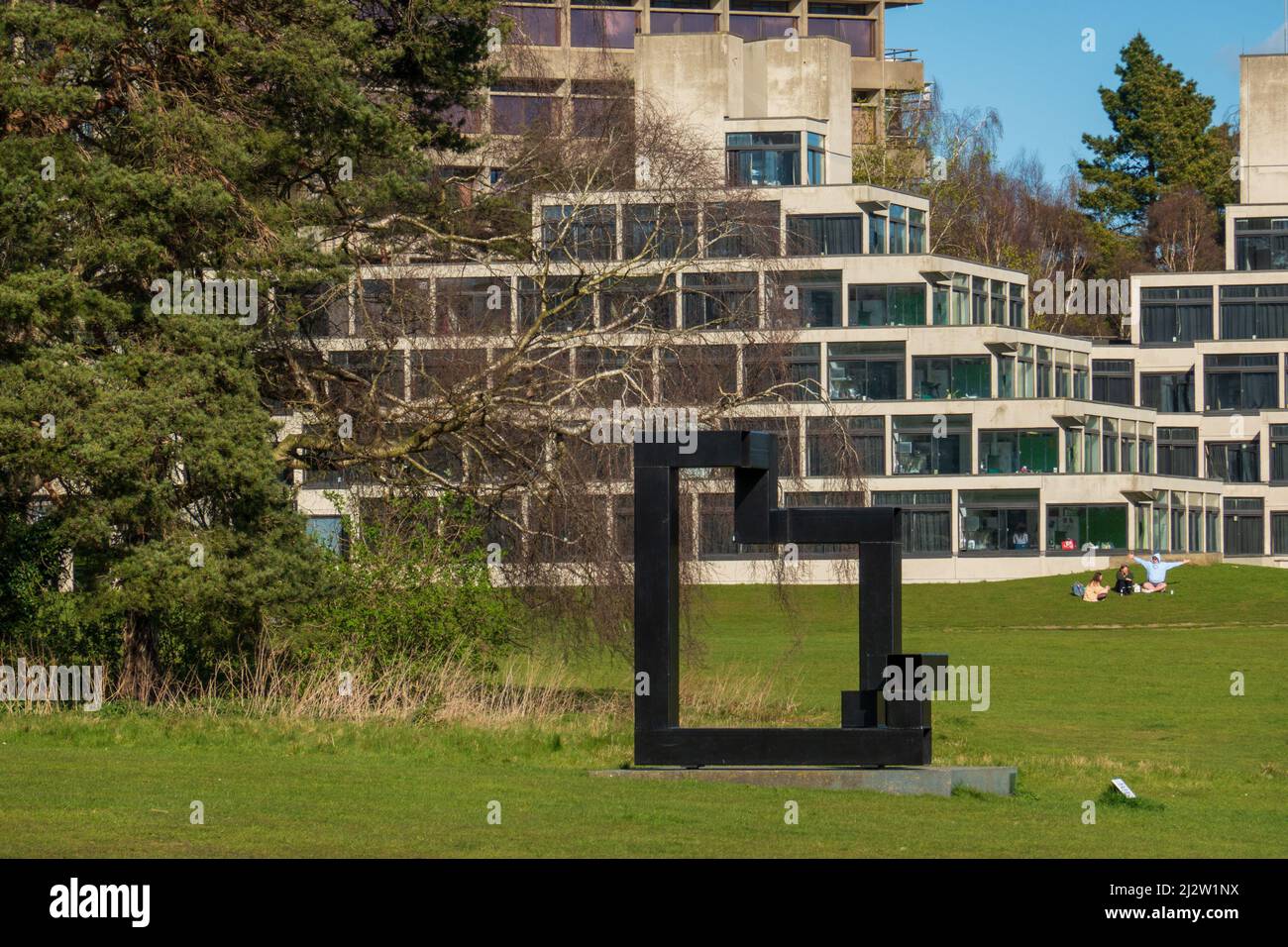 IAN TYSON prossimità, Ziggurats l'Università di East Anglia Foto Stock