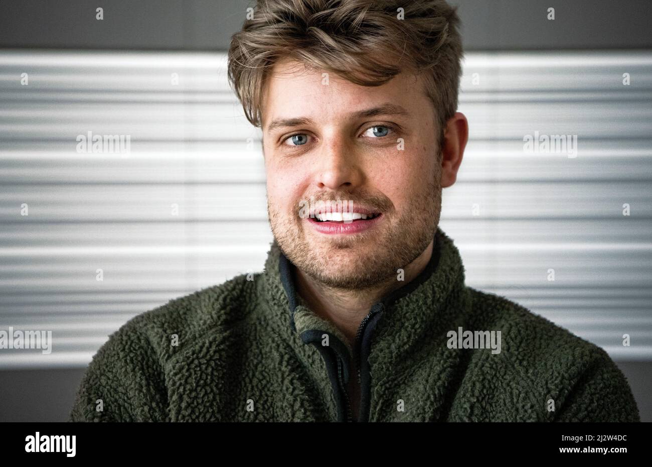 L'artista Sandro Cavazza ha fotografato a Stoccolma, Svezia, il 31 marzo 2022. Foto: Claudio Bresciani / TT / code 10090 Foto Stock