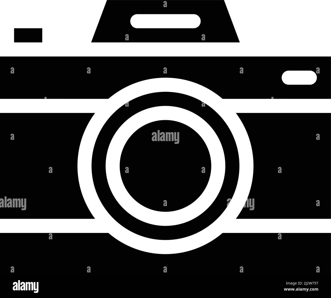 Illustrazione del disegno dell'icona vettore della fotocamera Illustrazione Vettoriale