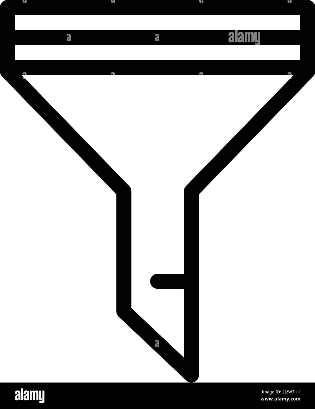 Illustrazione del progetto dell'icona vettore filtro Illustrazione Vettoriale