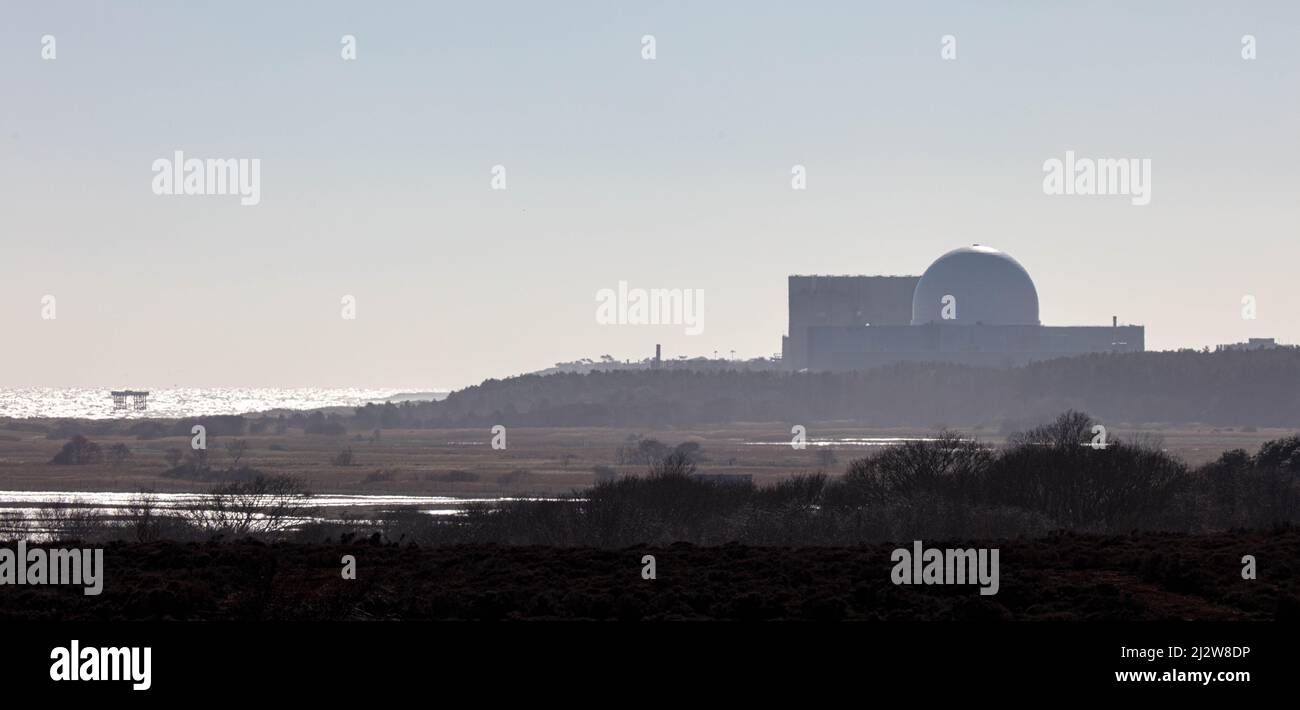 Sizewell Centrale Nucleare Suffolk Foto Stock