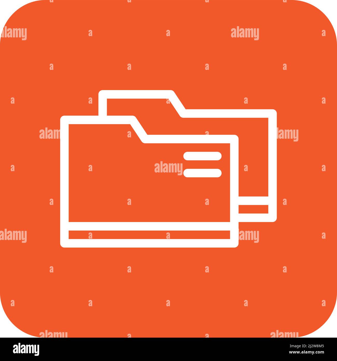 Illustrazione del progetto dell'icona del vettore cartella Illustrazione Vettoriale