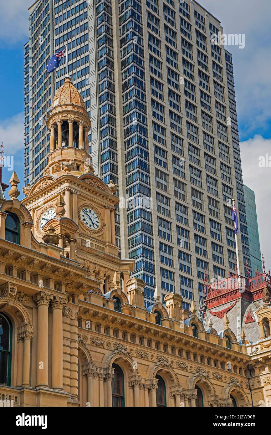 Australia - il Municipio di Sydney è un edificio storico nella città di Sydney, la capitale del nuovo Galles del Sud, che ospita le camere Foto Stock