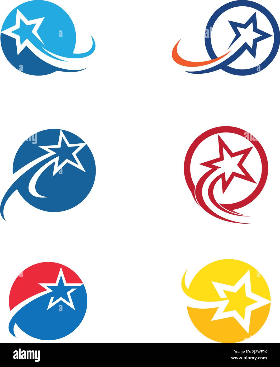 Il logo Star Modello icona vettore illustration design Illustrazione Vettoriale