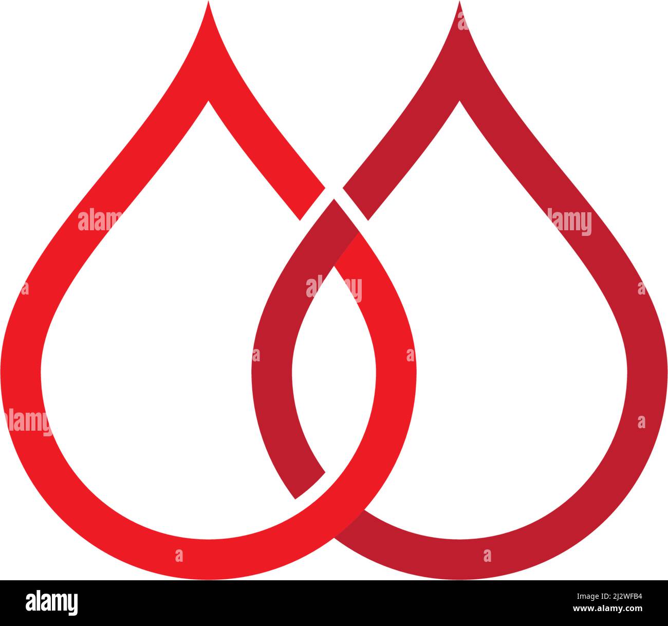 Modello vettore del logo dell'immagine del sangue Illustrazione Vettoriale