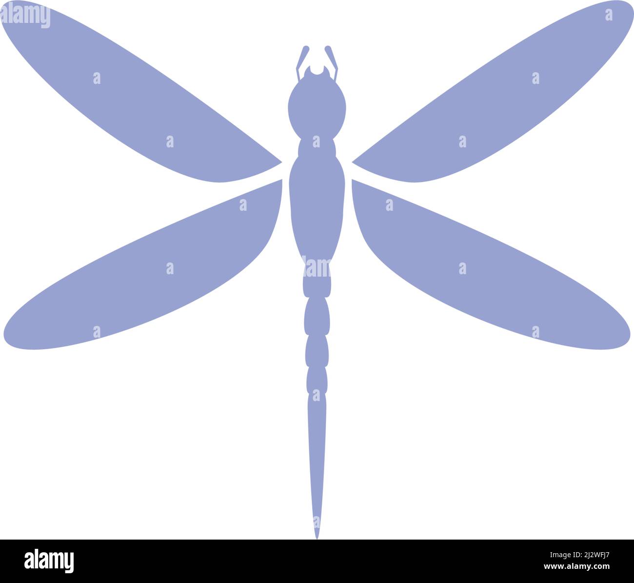 Modello vettoriale del logo Dragonfly Illustrazione Vettoriale