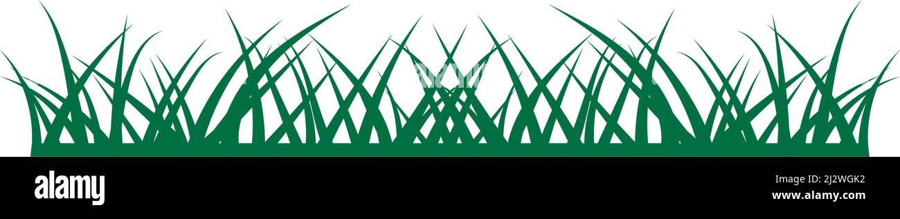 Design vettoriale con logo Natural Grass ilustration Illustrazione Vettoriale