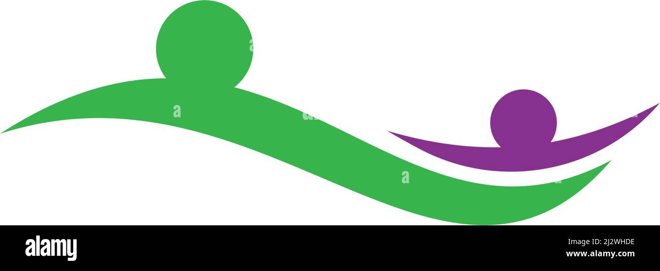 Community, network e social logo modello di disegno vettore Illustrazione Vettoriale