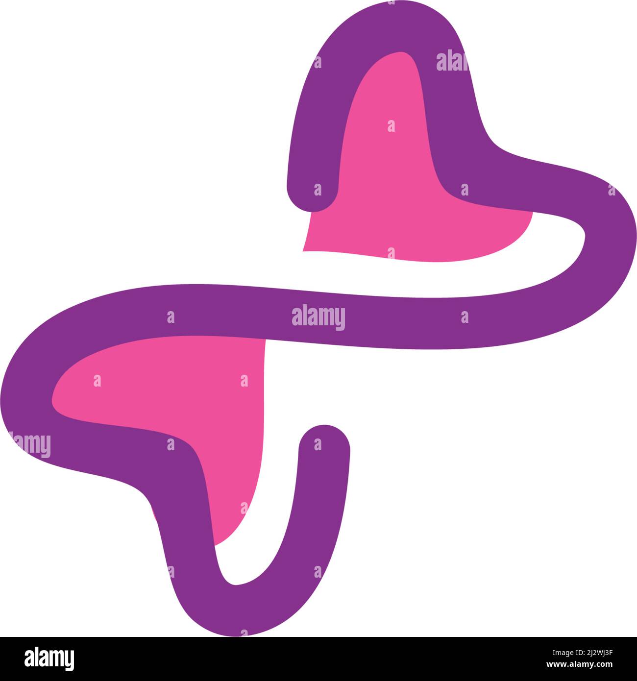 Modello di disegno di illustrazione di icona di vettore di amore di Logo Illustrazione Vettoriale