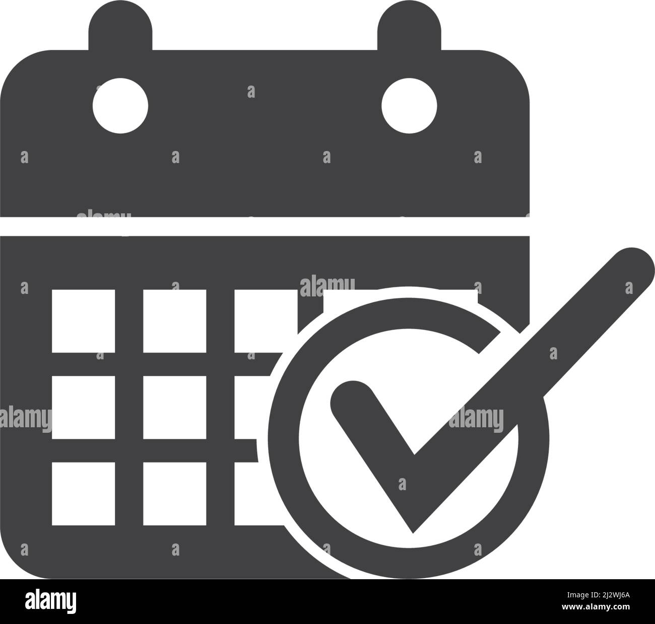 Icona del calendario disegno vettoriale Illustrazione Vettoriale