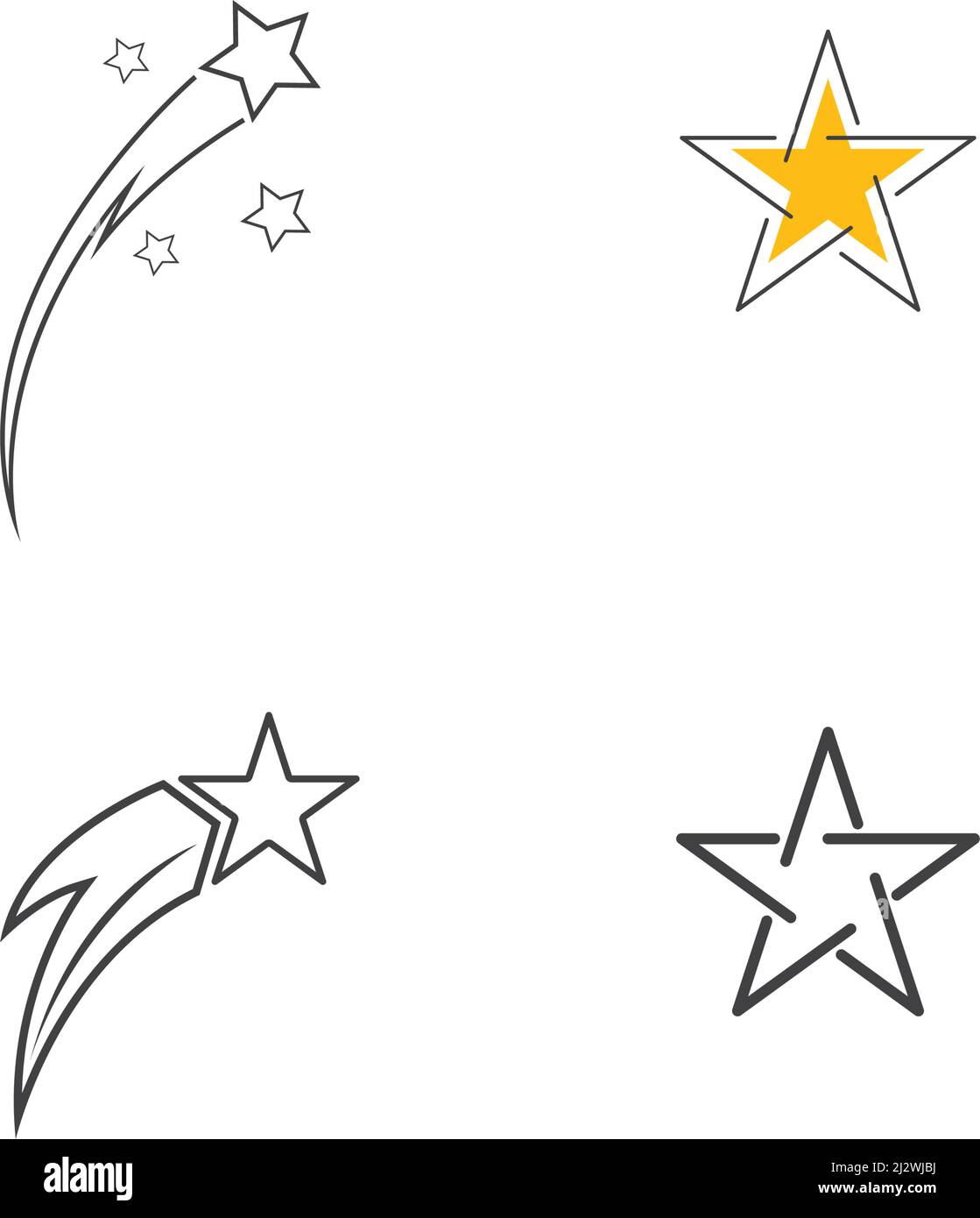 Il logo Star Modello icona vettore illustration design Illustrazione Vettoriale
