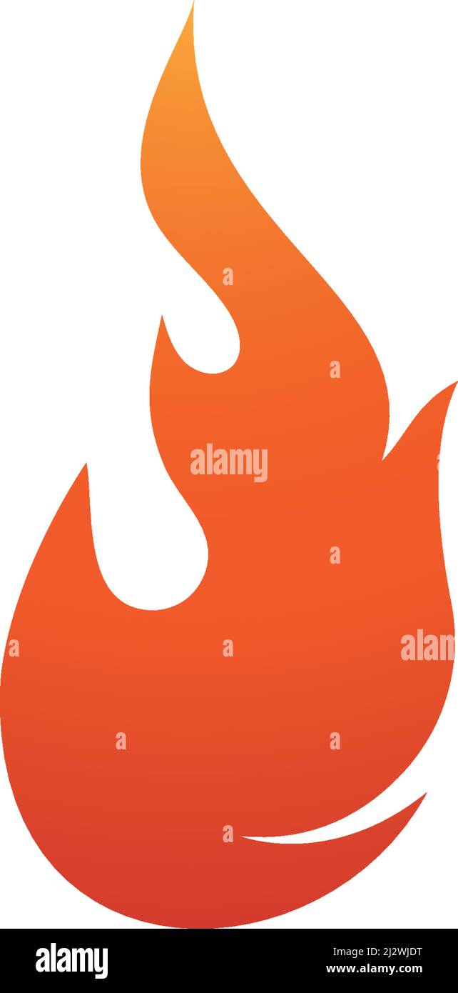 Vettore modello logo Fire Flame Illustrazione Vettoriale