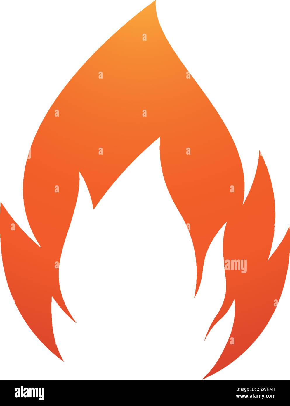 Vettore modello logo Fire Flame Illustrazione Vettoriale