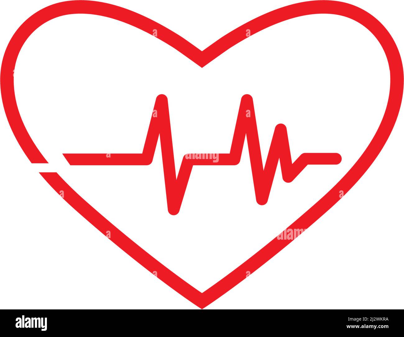 La linea di impulsi illustrazione template vettoriale Illustrazione Vettoriale