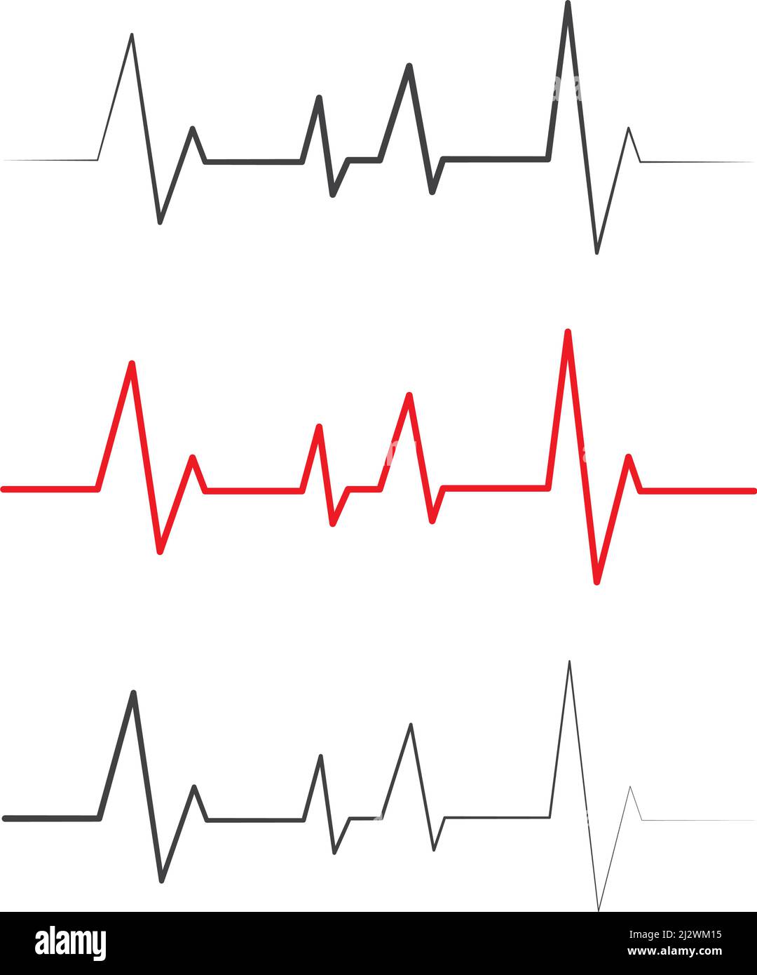 La linea di impulsi illustrazione template vettoriale Illustrazione Vettoriale
