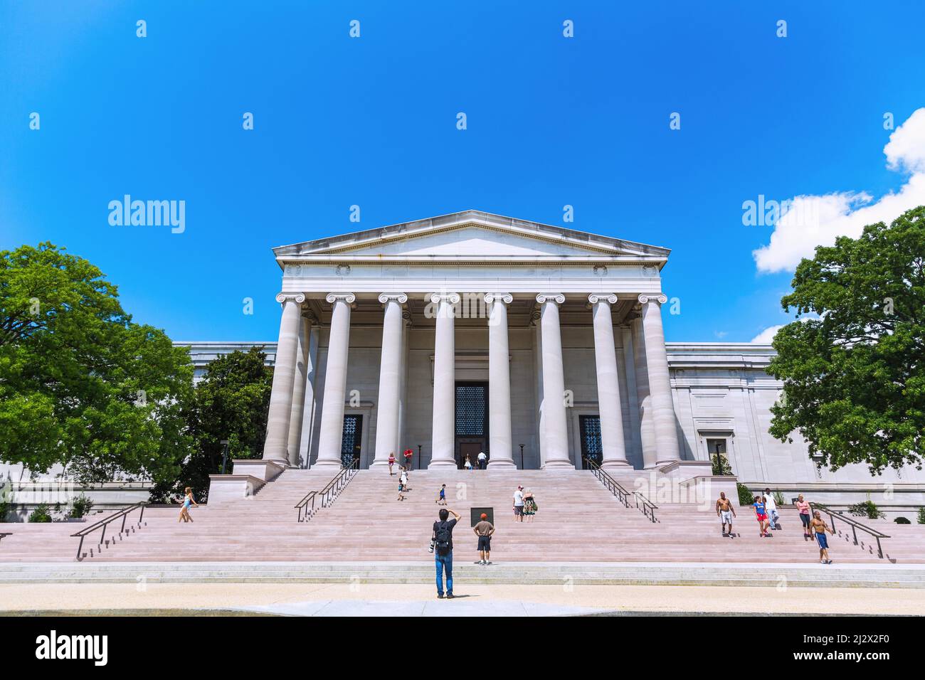Washington DC, National Mall, National Gallery of Art, West Building Foto Stock