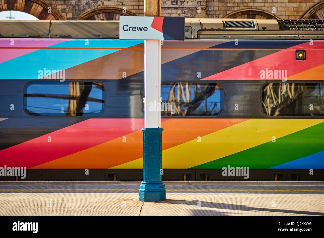 Crewe, Cheshire. Stazione ferroviaria di Crewe Foto Stock