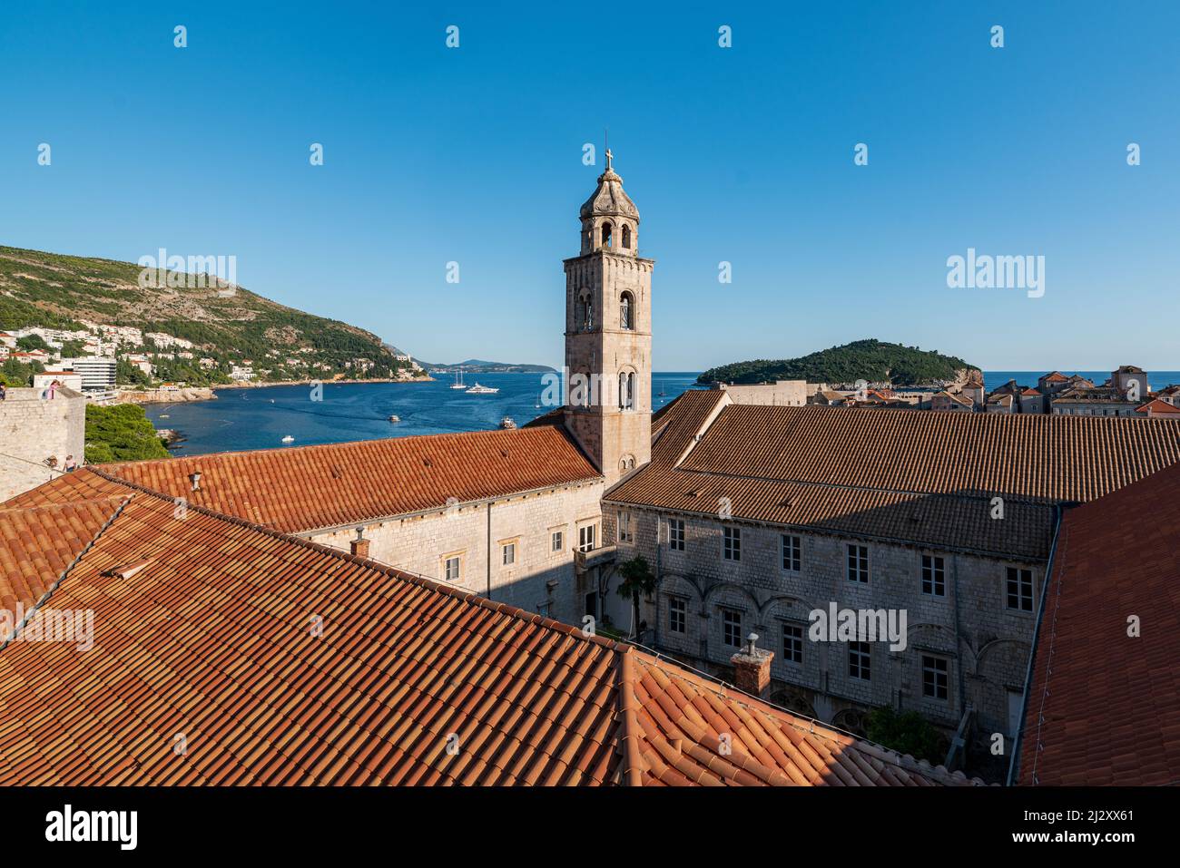 La città vecchia di Dubrovnik, Dalmazia, Croazia. Foto Stock