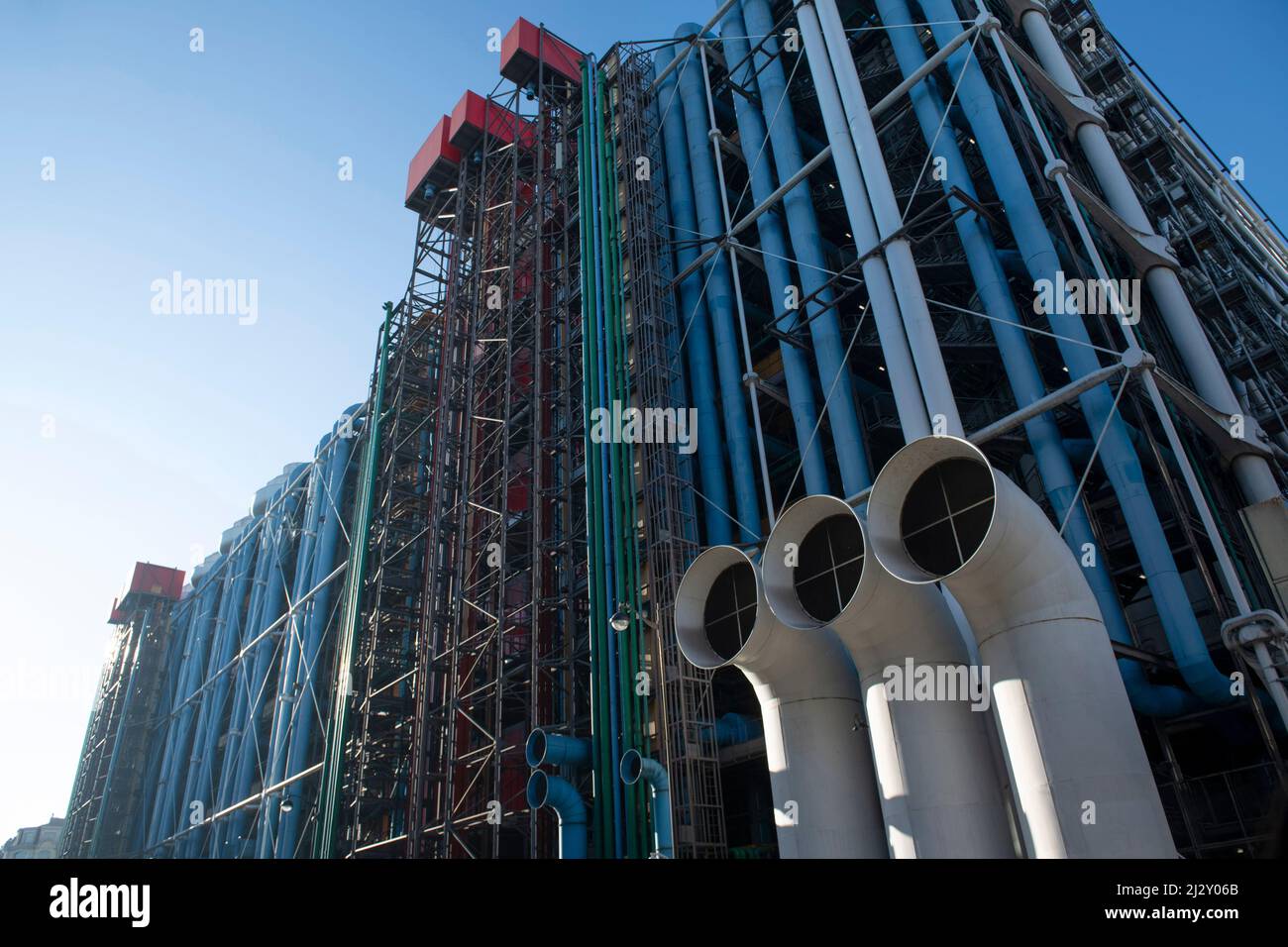 Parigi (Francia): Il Centro Pompidou nel 4th circondario (distretto) Foto Stock