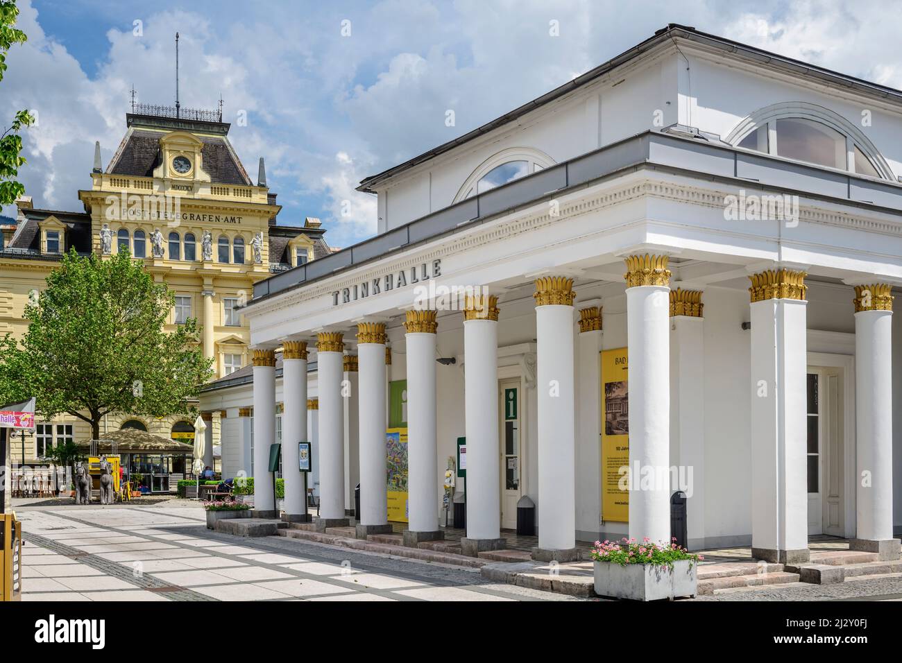 Trinkhalle, Bad Ischl, Salzkammergut, Austria superiore, Austria Foto Stock