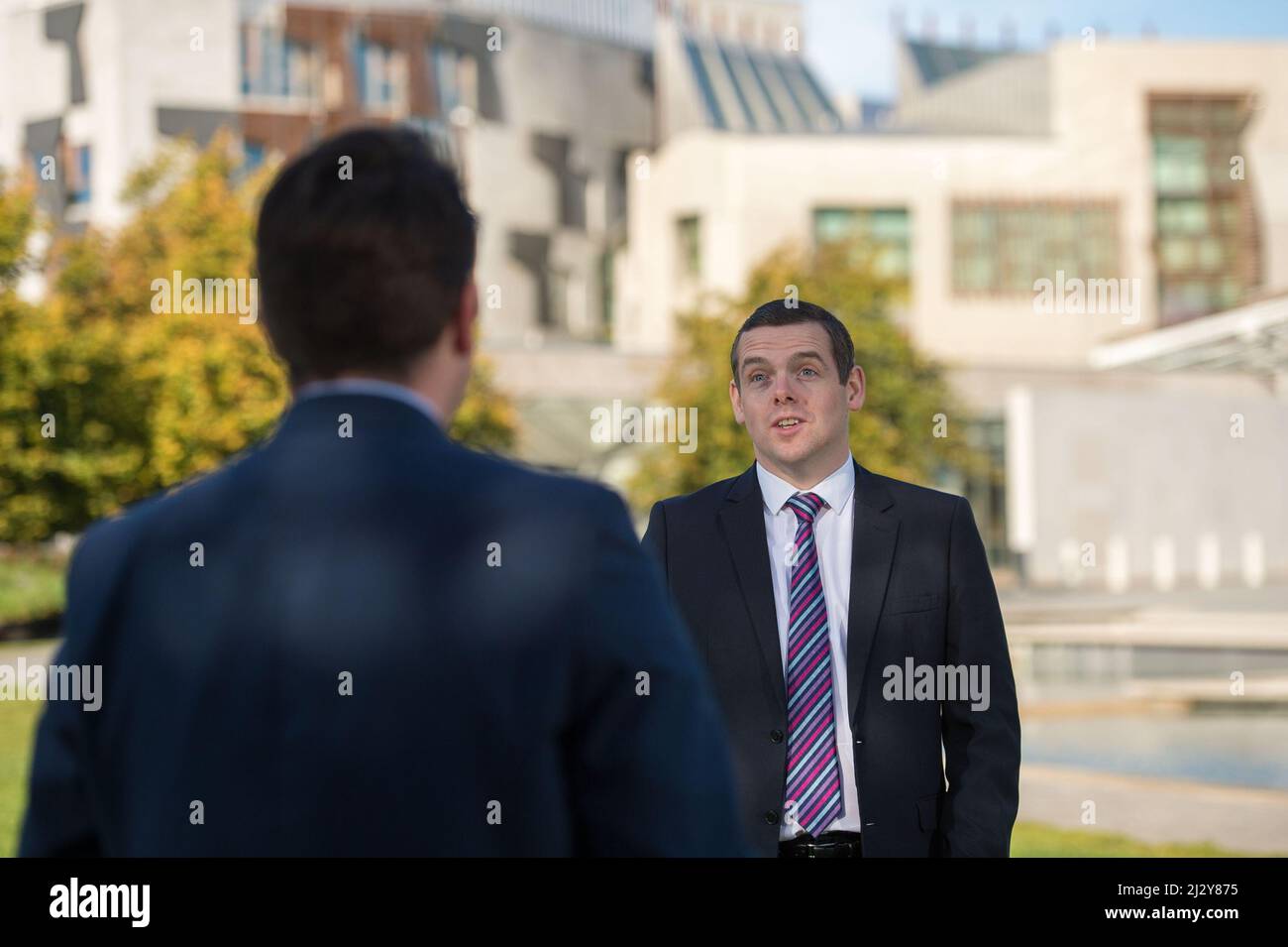 Edimburgo, Scozia, Regno Unito. 29 settembre 2020. Nella foto: Douglas Ross MP - leader del Partito conservatore e Unionista Scozzese. Colin Fisher/CDFIMAGES.COM Credit: Colin Fisher/Alamy Live News. Foto Stock