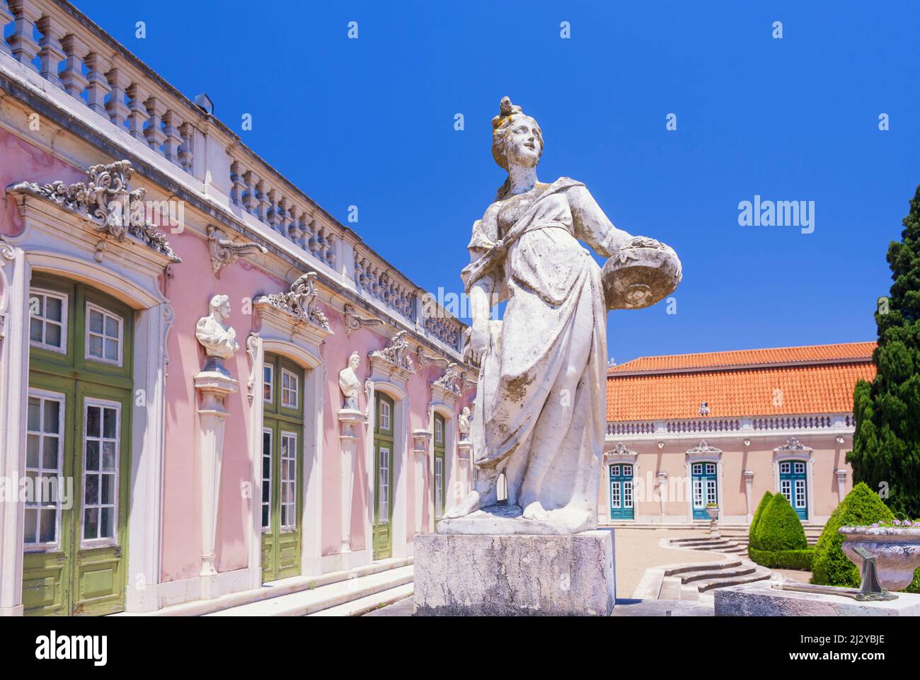 Queluz Palazzo Nazionale, Queluz, Lisbona, Portogallo Foto Stock