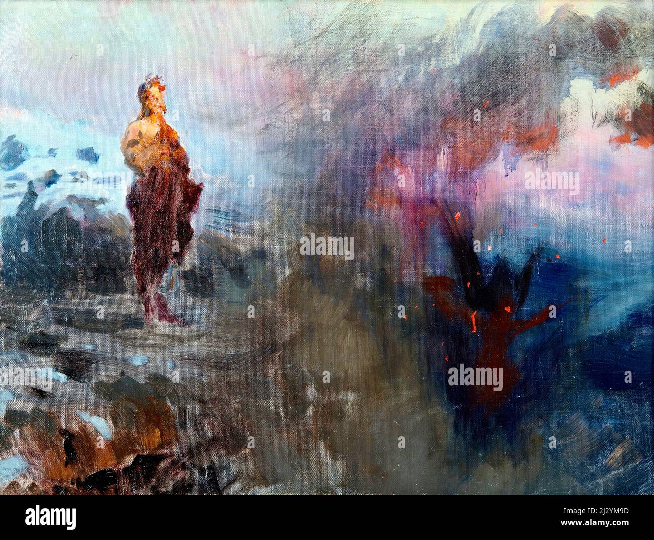 Ilya Repin - la tentazione di Cristo - Foto Stock