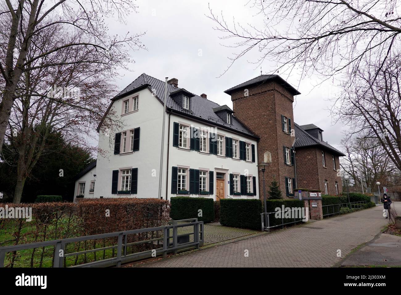 Rentamt, auch Renterei oder Rentei, denkmalgeschütztes Gebäuse aus dem 17. Jahrhundert, Nordrhein-Westfalen, Deutschland, Erftstadt-Liblar Foto Stock