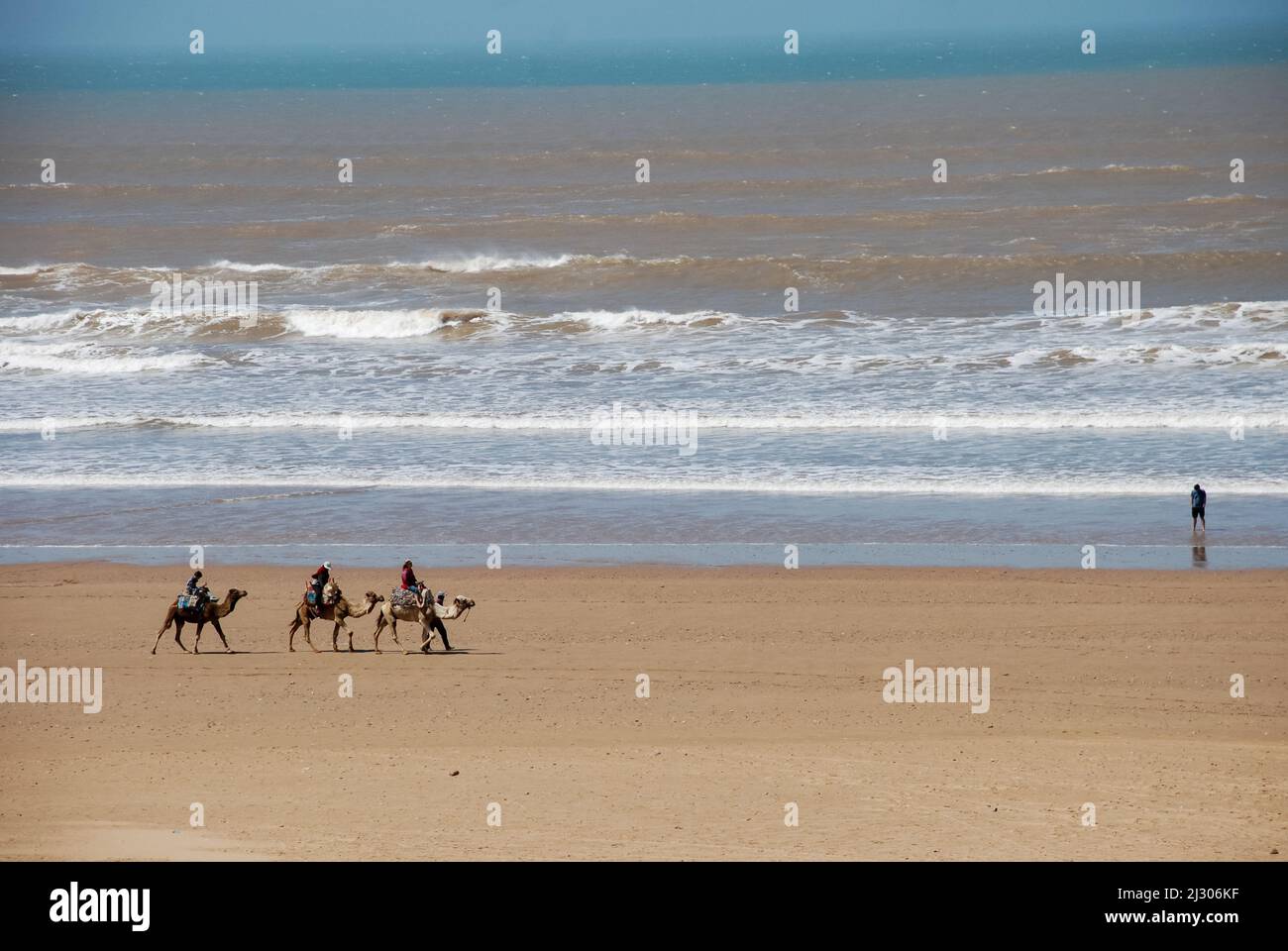 Una vista dalla bellezza di Sidi Kaouki, Marocco Foto Stock