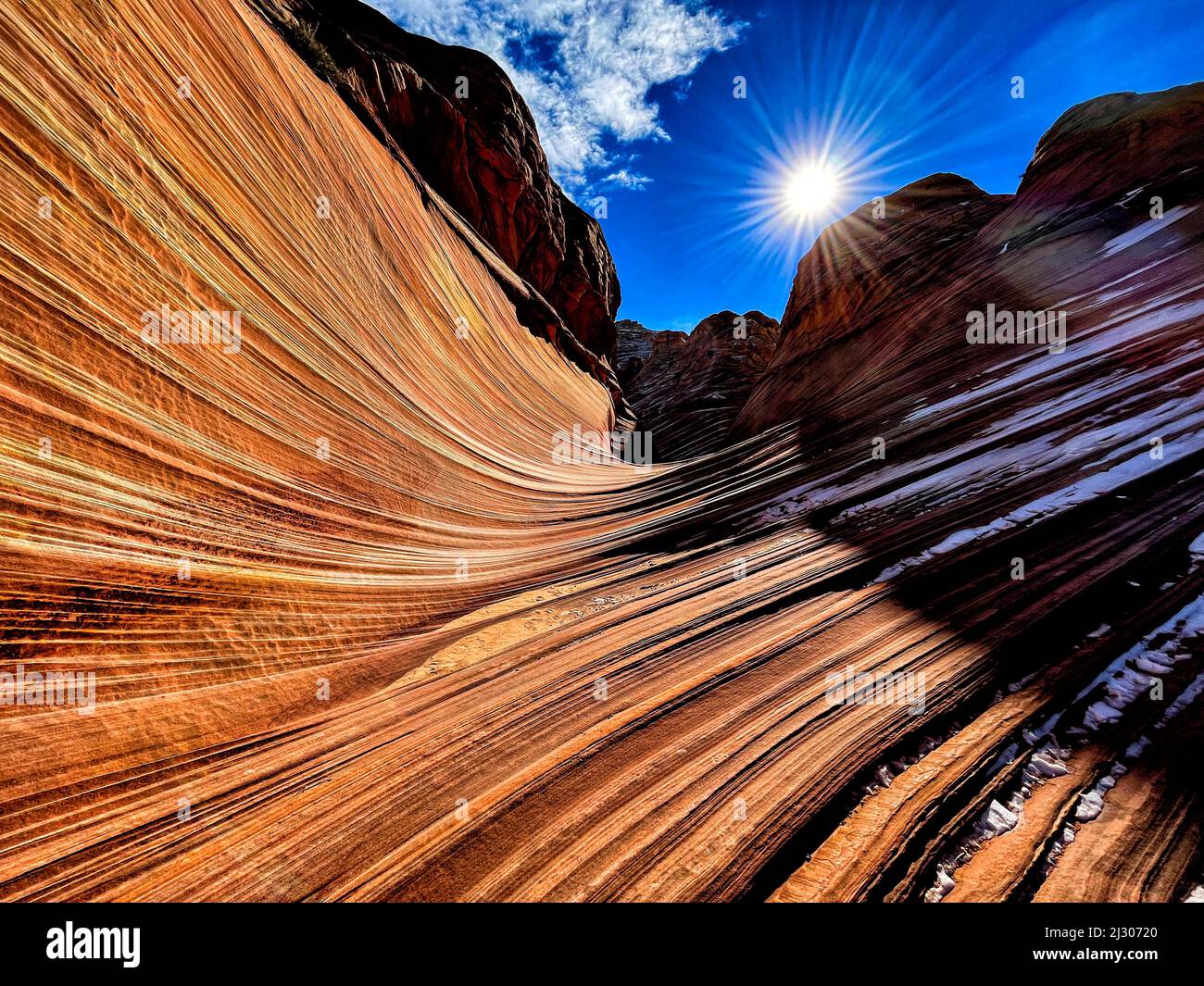 La formazione delle onde nello Utah Foto Stock