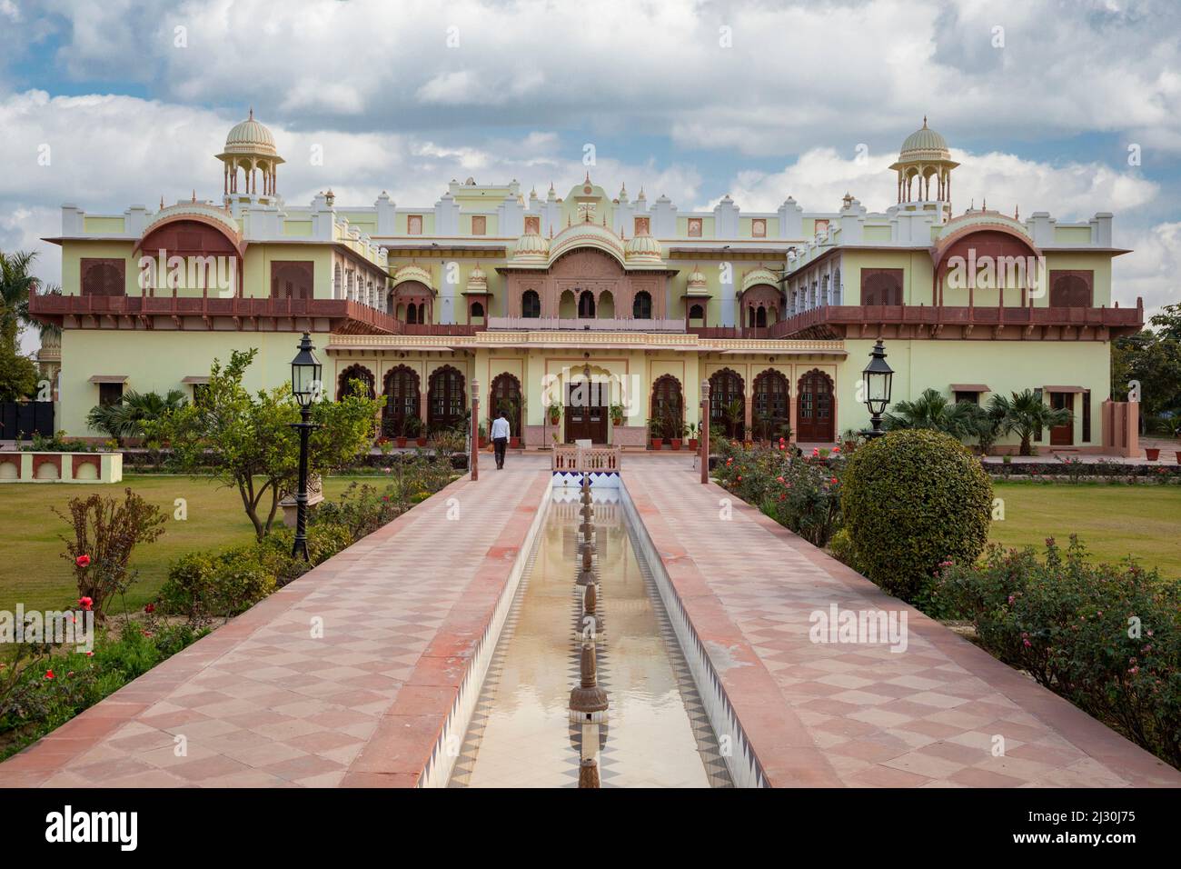 Bharatpur, Rajasthan, India. Laxmi Vilas Palace, un hotel patrimonio. Foto Stock