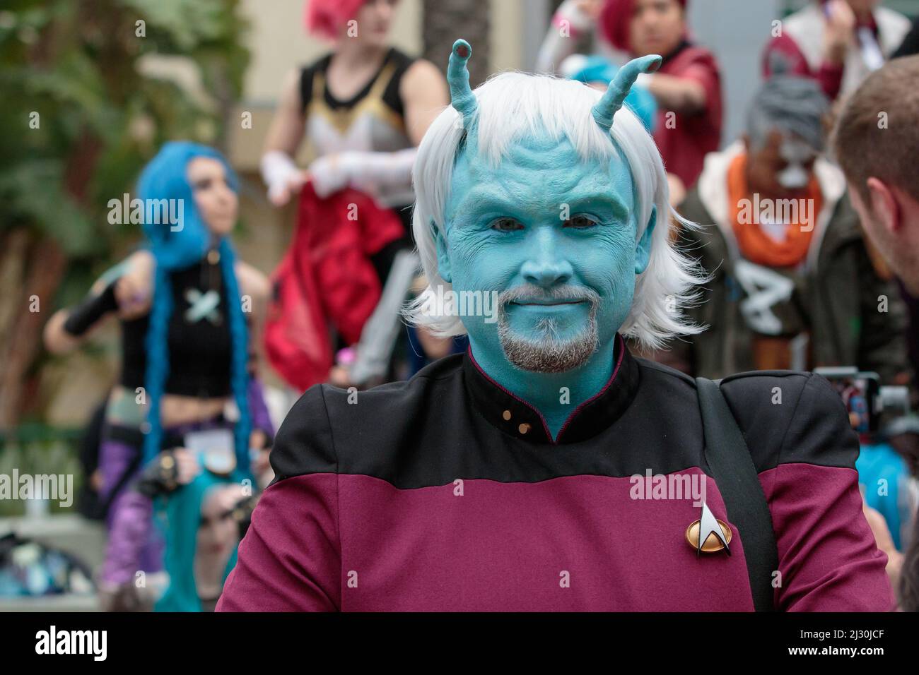2 aprile 2022: Star Trek Cosplay al Wondercon Sabato 2 aprile 2022 ad Anaheim, California (Credit Image: © Marissa carter/ZUMA Press Wire) Foto Stock