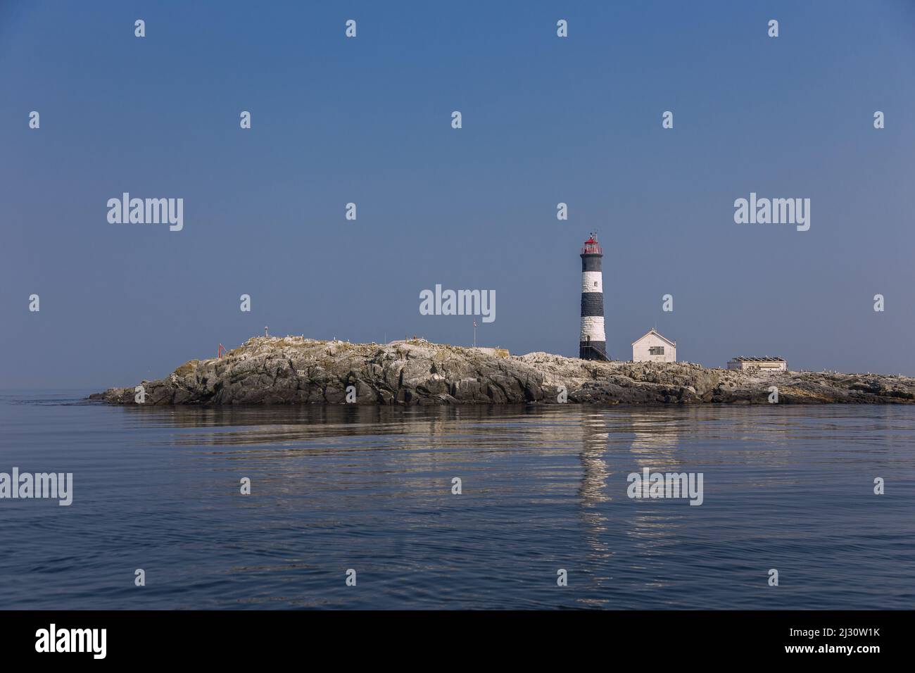 Race Rocks Island vicino a Victoria, Juan de Fuca Strait Foto Stock
