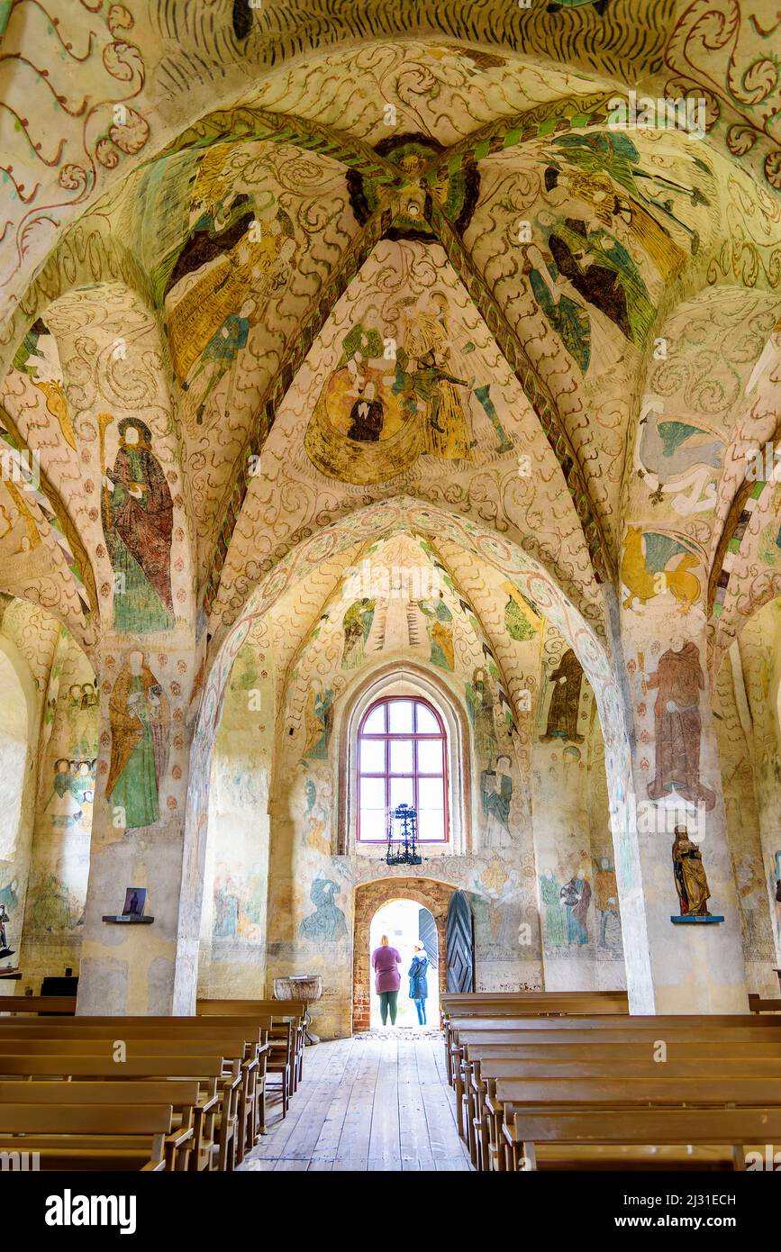 Chiesa di Hatula 10 km a nord di Haämenlinna, Finlandia Foto Stock