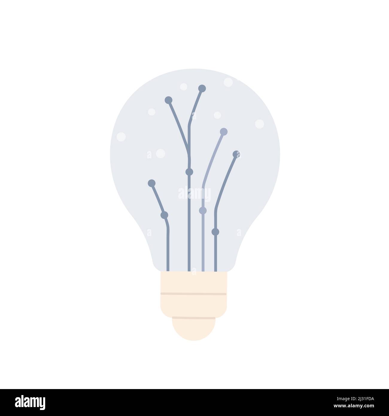 Lampadina da costruzione architettonica. Settore dell'ingegneria edile e strumenti di costruzione illustrazione isolata Illustrazione Vettoriale