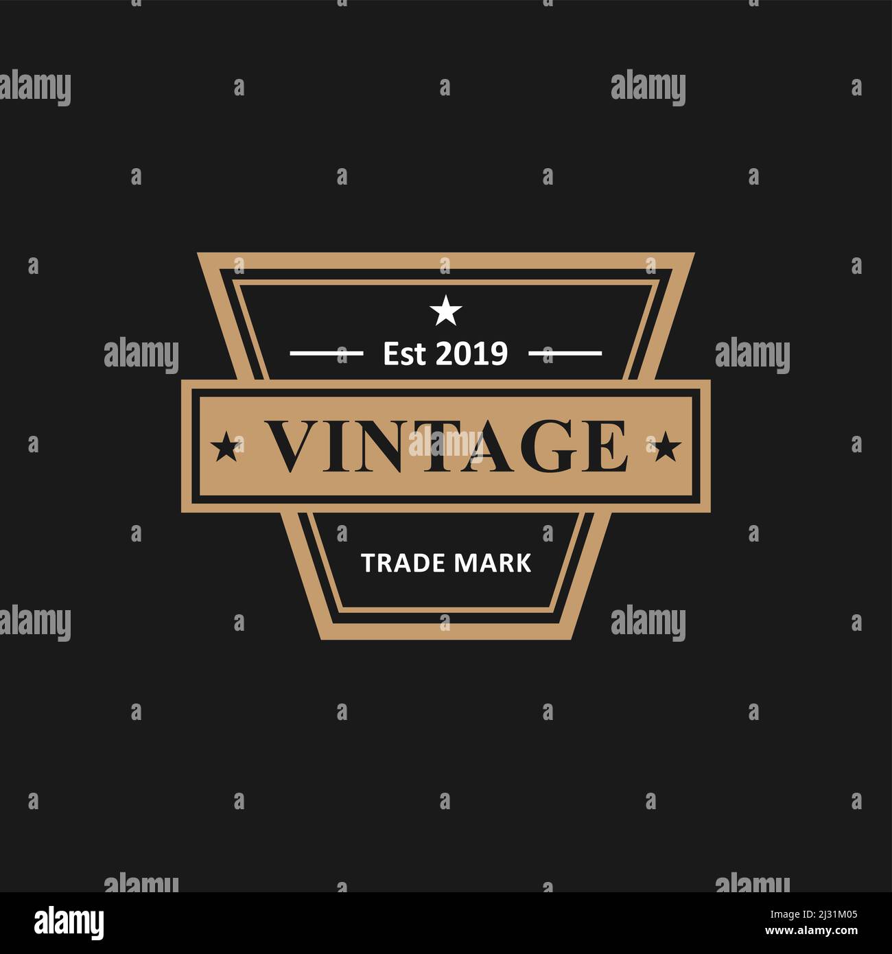 Logo retrò vintage Illustrazione Vettoriale