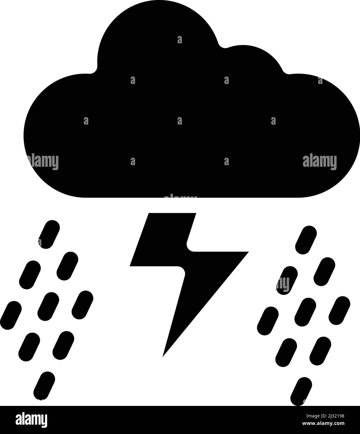 Illustrazione del progetto di icona Storm Vector Illustrazione Vettoriale