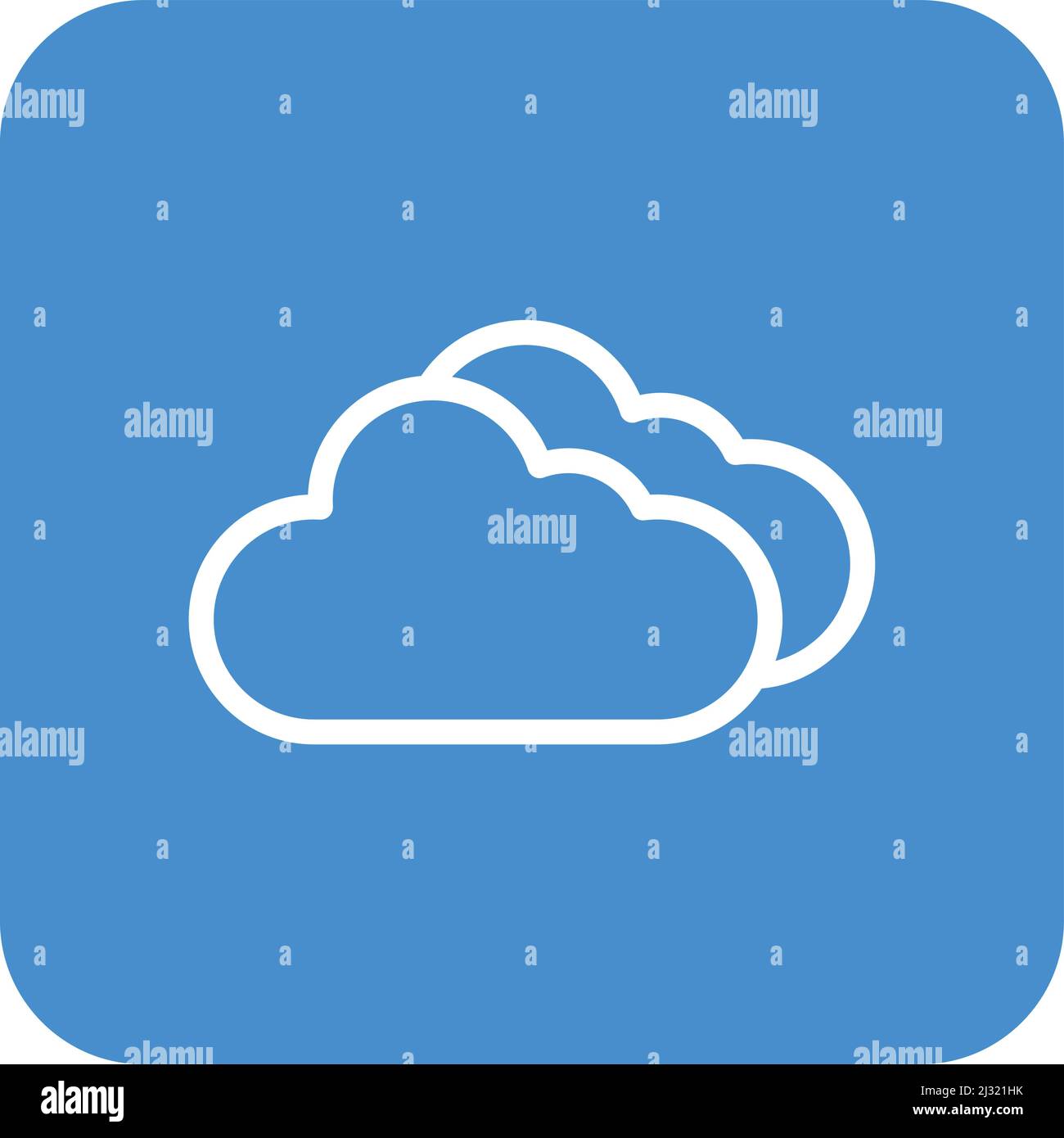 Illustrazione della progettazione di icone vettoriali cloud Illustrazione Vettoriale
