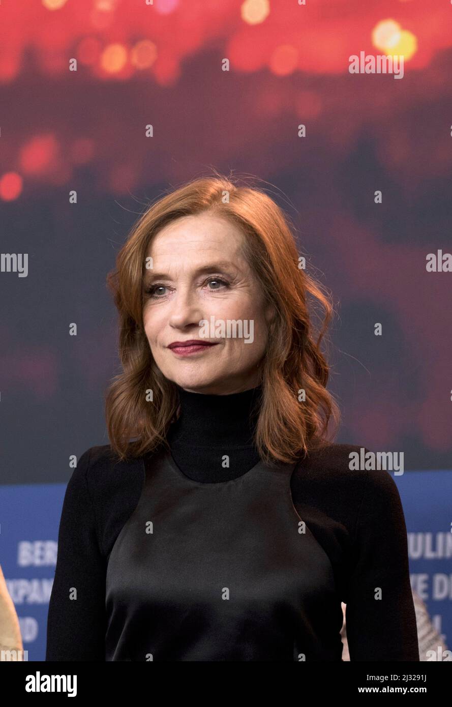 Isabelle Huppert - Photocall zum Spielfilm "Eva", Berlinale 2018, 17. Februar 2018, Berlino. Foto Stock