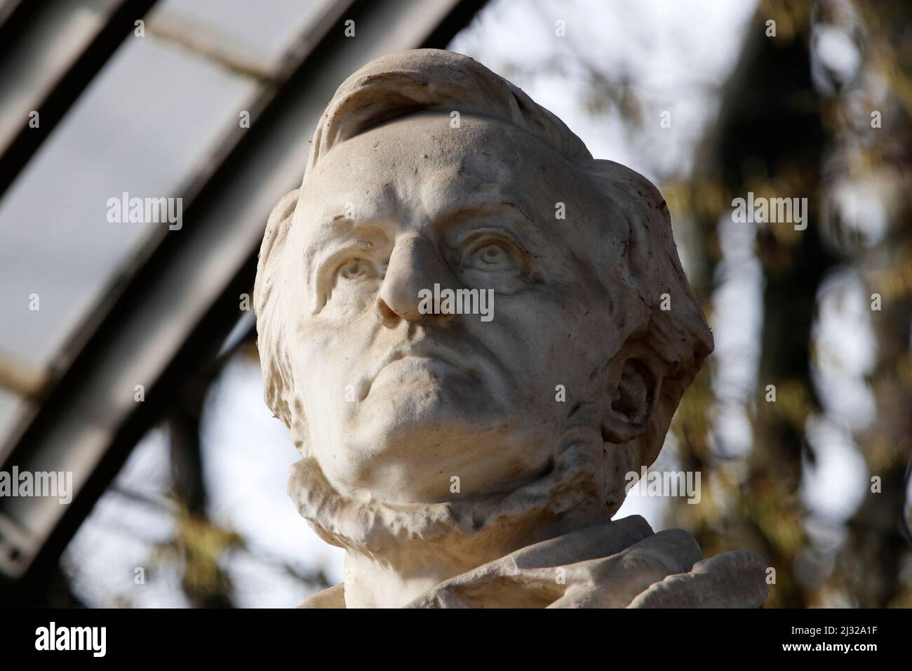 Richard Wagner-Denkmal, Berlino (nur fuer redaktionelle Verwendung. Keine Werbung. Referenzdatenbank: http://www.360-berlin.de. © Jens Knappe. Bildque Foto Stock